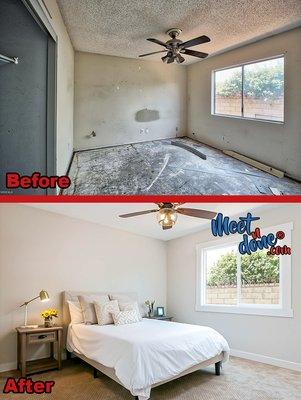 Basic bedroom remodel.