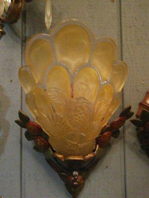 Fancy art deco sconces...