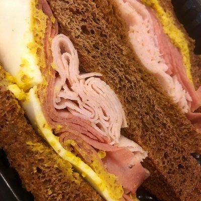 Turkey and pastrami market sandwich.