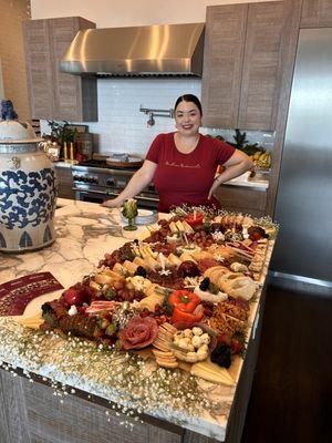 Christmas Grazing table for 40 guests