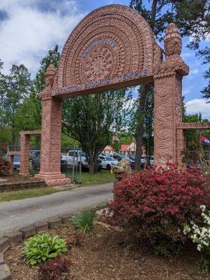 Buddhist entryway