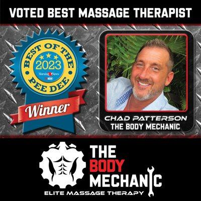 2023 Best Massage Therapist in the Pee Dee!