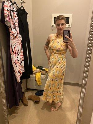 Yellow dress for my friends wedding.