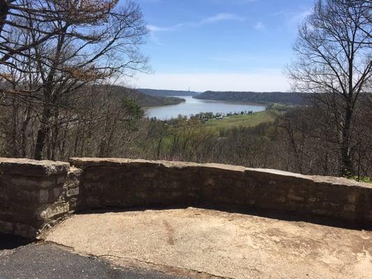 Hanover College campus with Ohio River view.