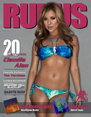 RUKUS September 2013 cover featuring Claudia Alan.