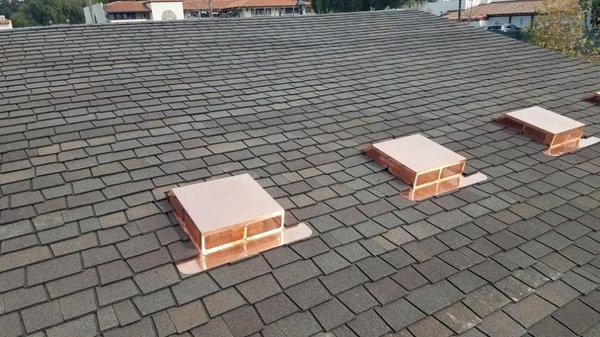 Same roof very thick shingles