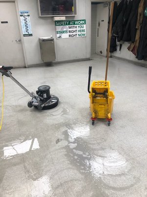 Floor Waxing and Stripping