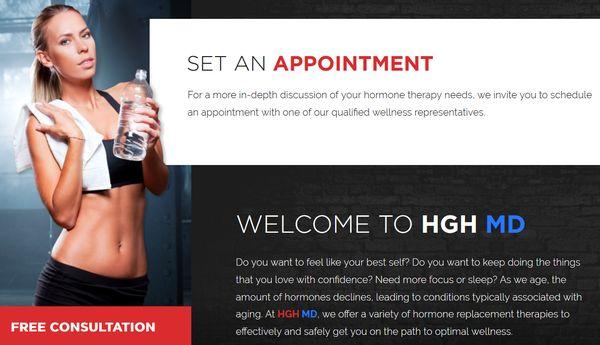 Contact for Free Consultation HGH MD