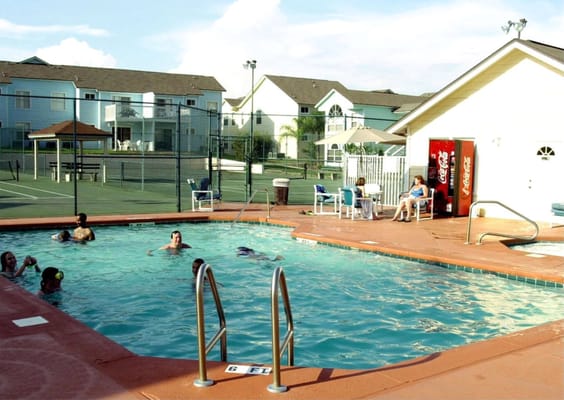 Free use of resort pools, volleyball, club house, work out facilities.