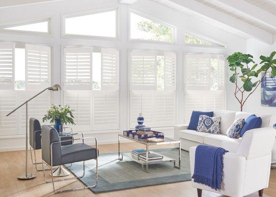 Shutters are never out of style! With so many color and design options now available, they are a perfect addition to any room.