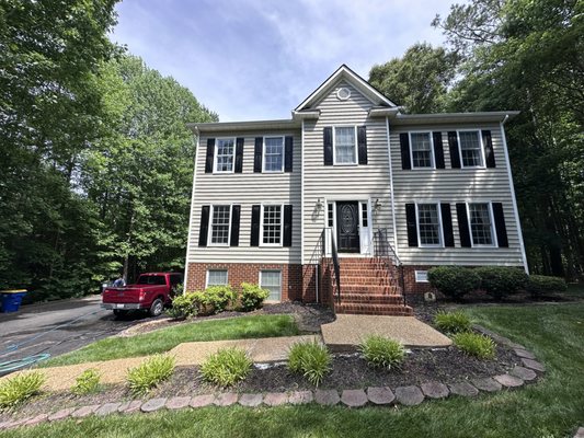 Exterior soft house wash Chester, Virginia