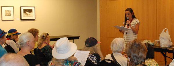 A nutrition workshop at the senior center.