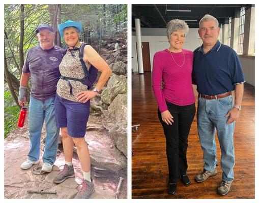 Wayne and Jean did their weight loss journey together!