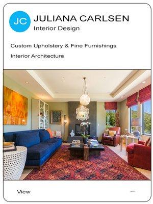 Juliana design - Marin Interior design - best local Web design