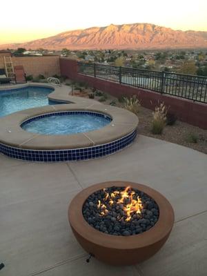 Maximizing the views by the Spa and Fire Feature