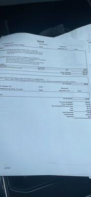 A lot of fees to charge a battery.