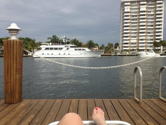 The view from pier deck