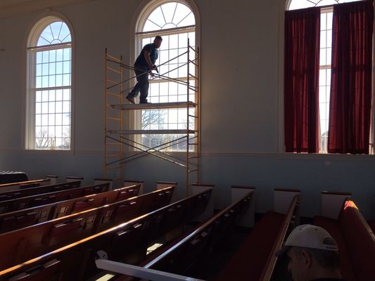 We install in churches