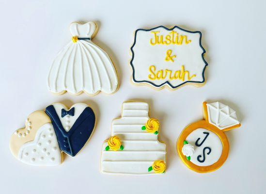 Perfect cookies for a rehearsal dinner.