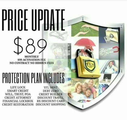 This is the list of services on our Protection Plan Membership 188$ down and 89$ a month. Call Today 7049356183