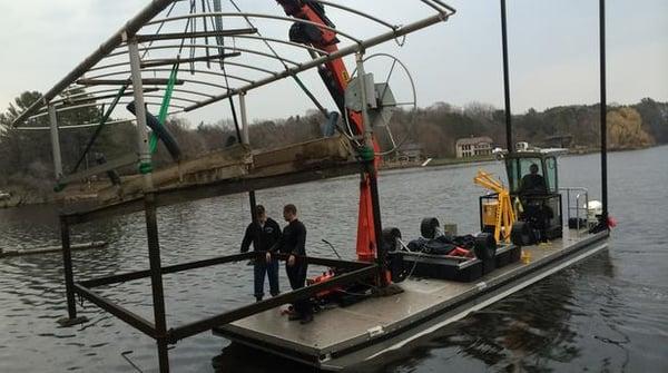 Getting ready for dock and lift installation?  Give us a call!  Lake Wapogasset and Bear Trap Priority!