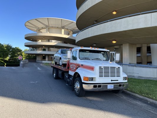 Airport parking deck