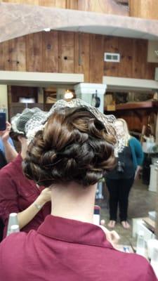 Wedding hair by Larry Honerkamp here at Synergy