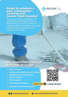 Post-construction cleaning service