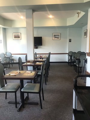 Pretty clean and well kept dining area