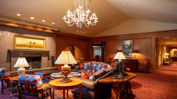 Interior lounge area at the Little America Cheyenne Hotel & Resort.