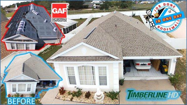 1470 SQFT HOUSE- 30SQ ROOF - DONE IN 1 DAY - DAVENPORT - ROOFEMALL