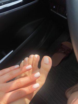 Pictures of my nails from the salon.