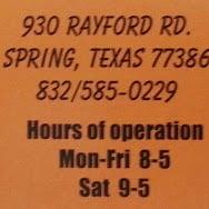 Address & Hours of operations