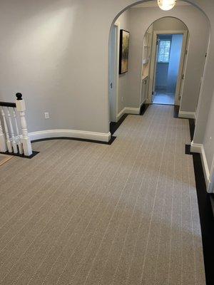 Custom hall runner in Chestnut Hill