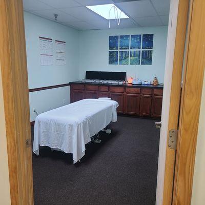 Our large treatment room. Wheelchair assessable.