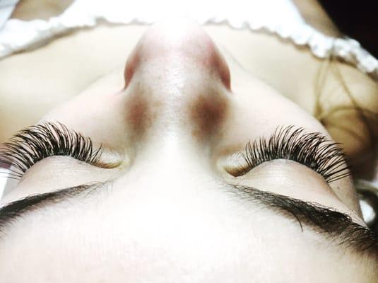 Lashes full and fluffy.