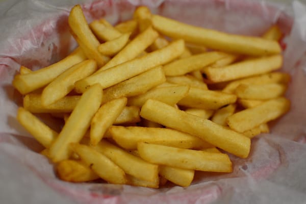 Order of fries from Pizza Blitz. They come out plain but may I suggest putting garlic salt, black pepper, and ketchup... The Perfect Fry