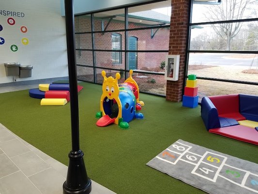 Indoor play Area and water fountains