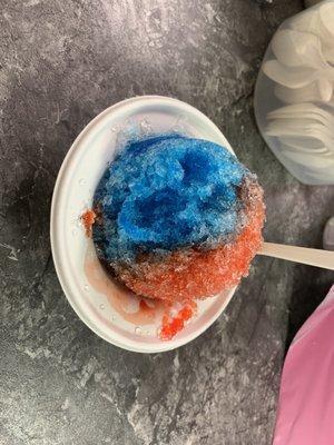 Blue and Red Raspberry