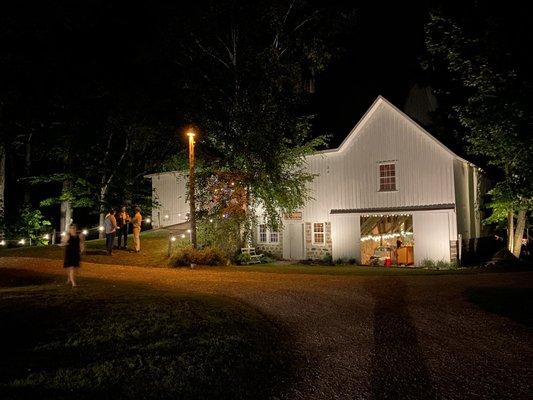 The farm at night