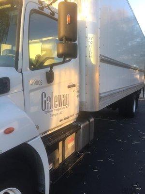 Our 26 foot box truck with liftgate