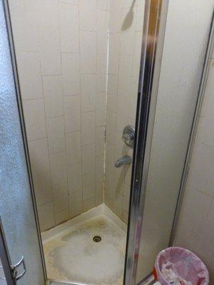 one of the shared showers