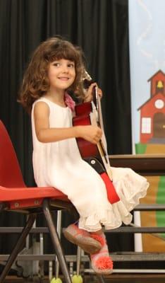 Holly, age 5, performing at Summerfest Student Recital!