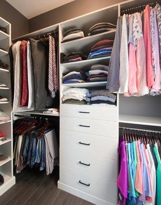 Custom Men's Wardrobe Walk-in Closet