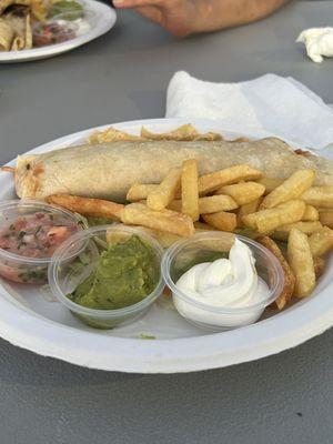 Beef Burrito plate