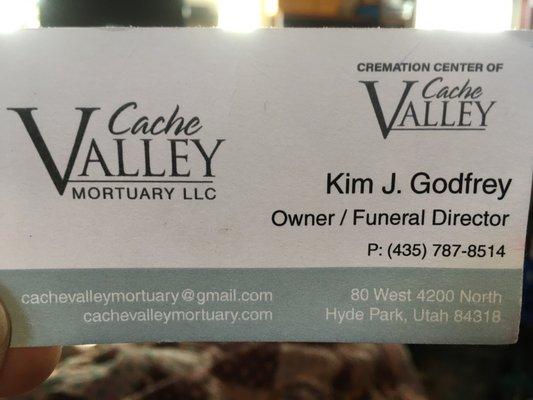 Business card...