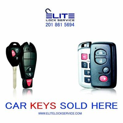 Cutting and programing most of car keys and remotes.