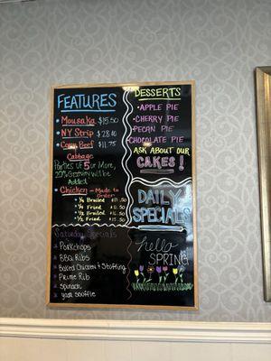 Featured daily specials