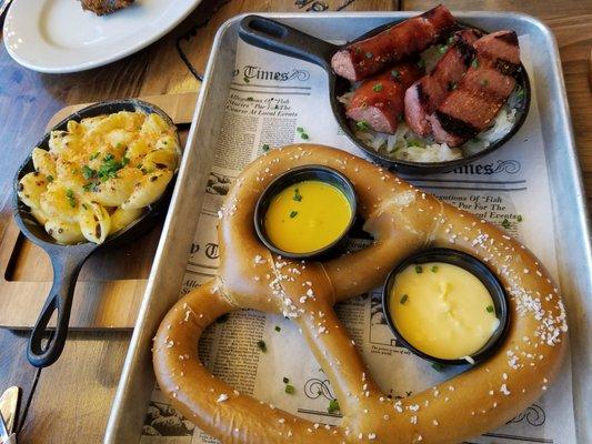 Pretzel and sausage