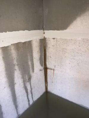 Leaking along the vertical seams(substandard manufacturing).Don't buy a storm shelter from AR Storm Shelter if you have a fear of drowning.